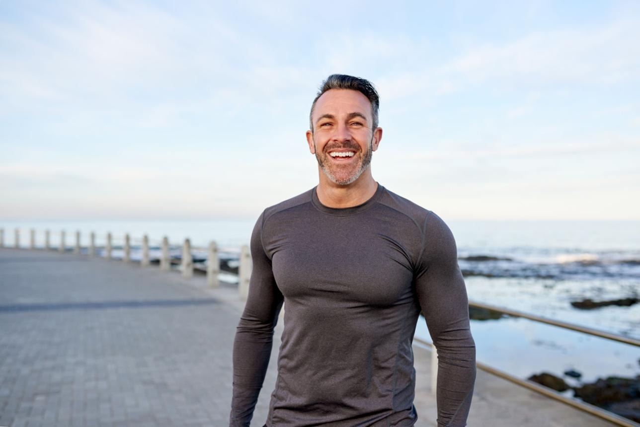 Strong man exercising